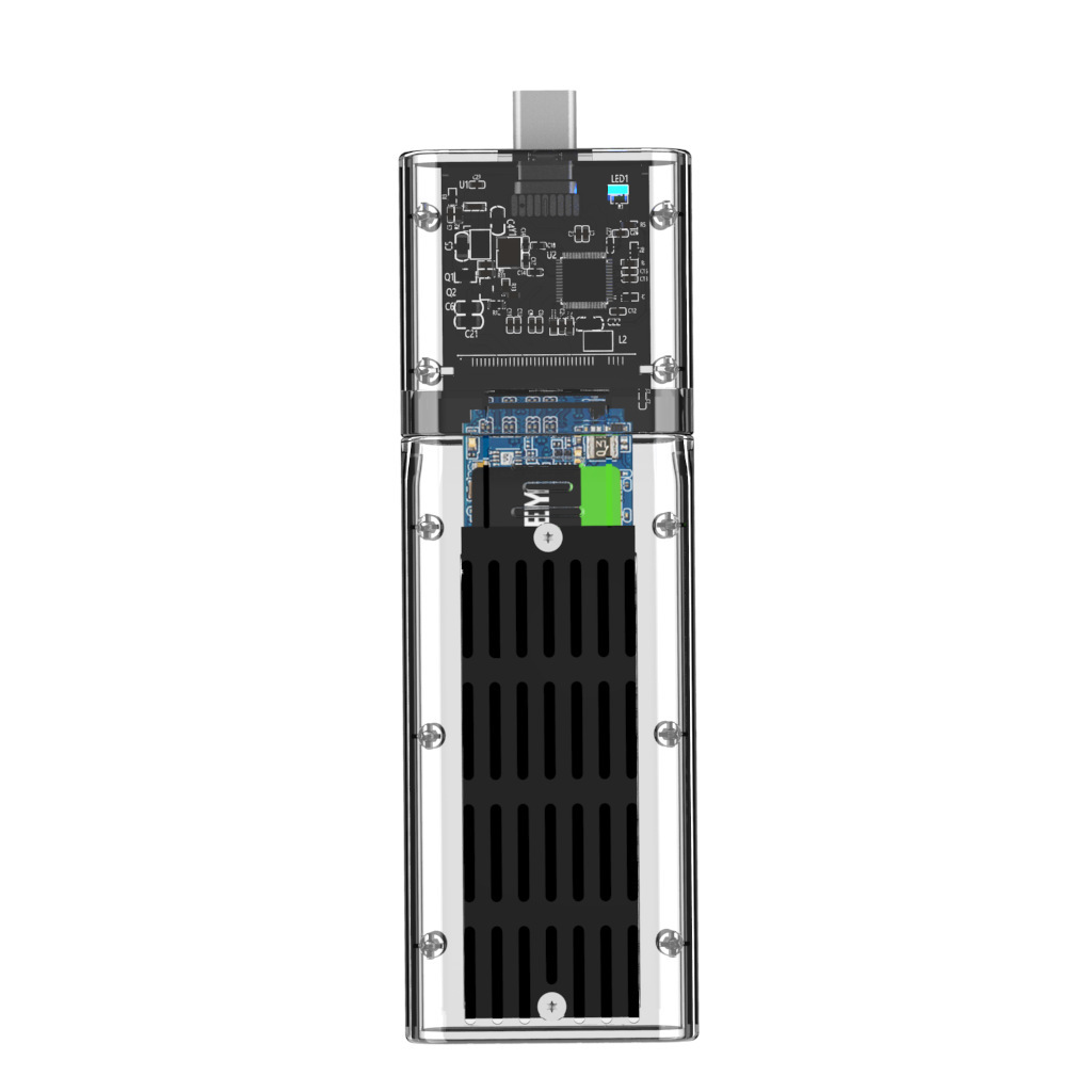 Transparent And Creative Solid State Mobile Hard Disk Box USB Interface - Image 4
