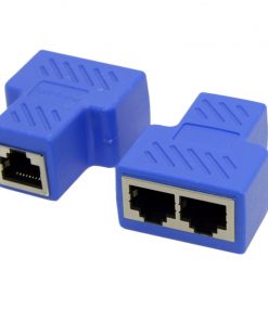 Alternative view of RJ45 Network Three-way Tee Network Cable Cable Seperater Network Cable Extension One Divided Into Two Adapter IPTV Network Cable Connector