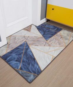 Alternative view of Modern Minimalist Home Entrance Floor Mats Custom Human Door Mats Living Room Non-slip Absorbent Foot Mats Bedroom Carpets