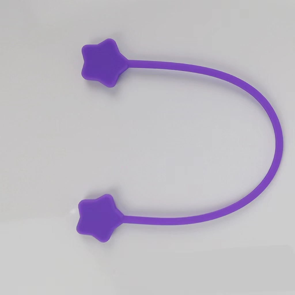 Star Magnet Winder Silicone Material Mobile Phone Wire Organizer Magnet Wire Clip - Image 8