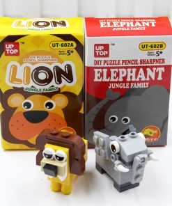 Assembling DIY building block pencil sharpener