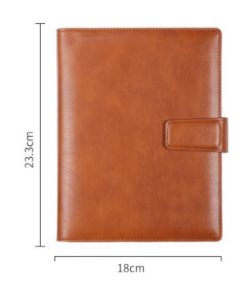 Alternative view of A5 leather buckle 6-hole clip notebook