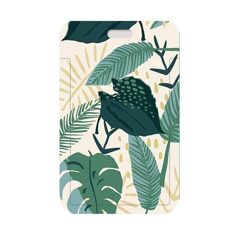 Green Plant Series Simple Fashion Lanyard Card Cover - Image 5