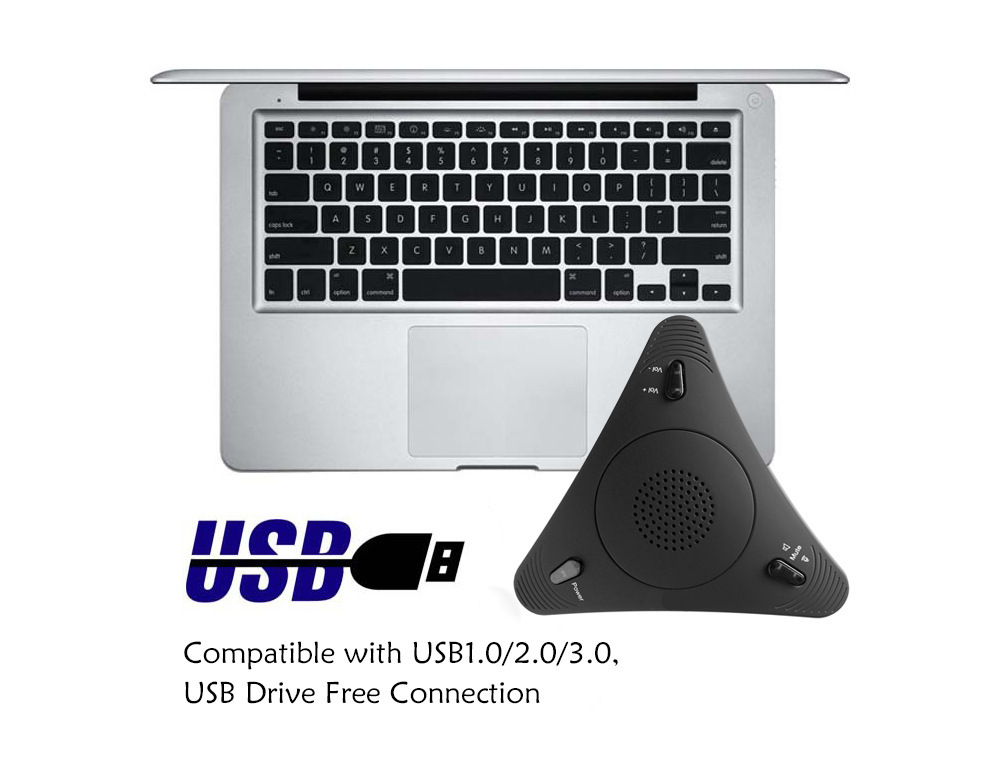 Video Conference Omnidirectional Microphoneconference Microphone Echo Canceller USB Free Drive - Image 3