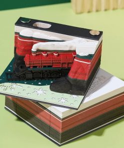 3D Sticky Notes Creative Three-dimensional Paper Carving Qingshui Temple Sticky Notes