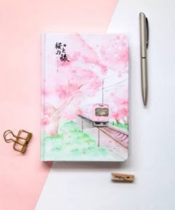 Muco Paper Notebook Notebook Sakura Flower Orbit AR Hardcover Student Handbook