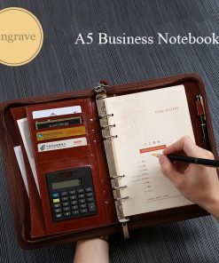 A5 Business Manager Folder Creative Zipper Bag Office Folder Work Meeting Record Book