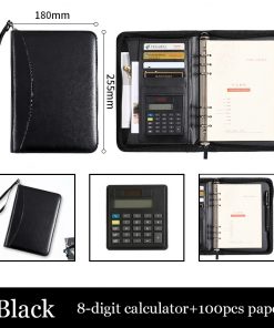 Alternative view of A5 Business Manager Folder Creative Zipper Bag Office Folder Work Meeting Record Book