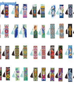 New 5d Bookmark Diamond Painting Diy Bookmark With Pendant