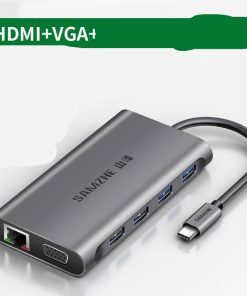 Alternative view of Multi-interface Typec Expansion Dock Converter Adapter