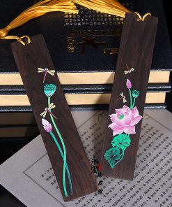 Painted Lotus Bookmark Set Chinese Style Crafts