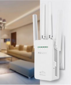 Alternative view of Four Antenna Wireless Router Repeater