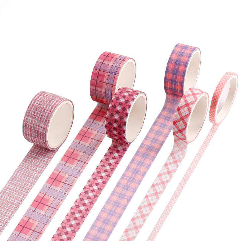 Creative Cute Retro Plaid Hand Account Tape Sticker - Image 6