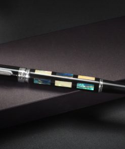 Ceramic Color Lacquer Pen And Peach Wood Crafting Pen