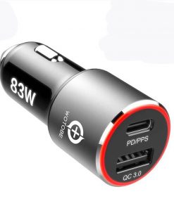Alternative view of Compatible with Apple, 83W fast Car Charger,1port USB C PPSPD 65W 45W 30W 20W,1port QC3.0 for xiaomi TYPE C laptop tablet iphone 12 S20Note 10 20
