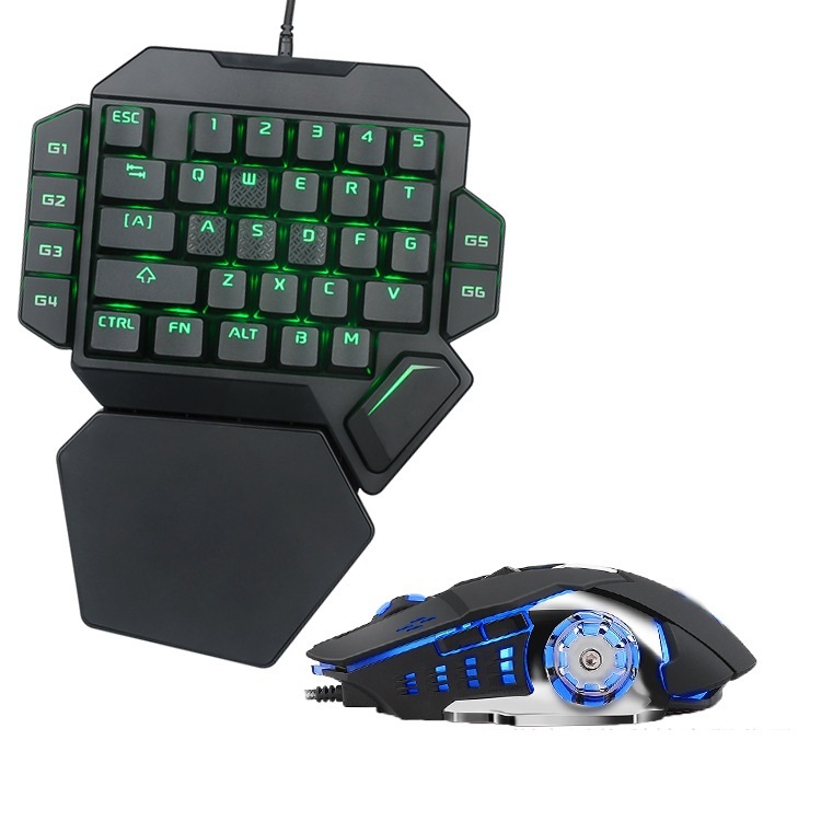 Eat Chicken One-handed Mechanical Keyboard Throne Left-handed Small Keyboard Mobile Game External Ebay Amazon Keyboard - Image 6