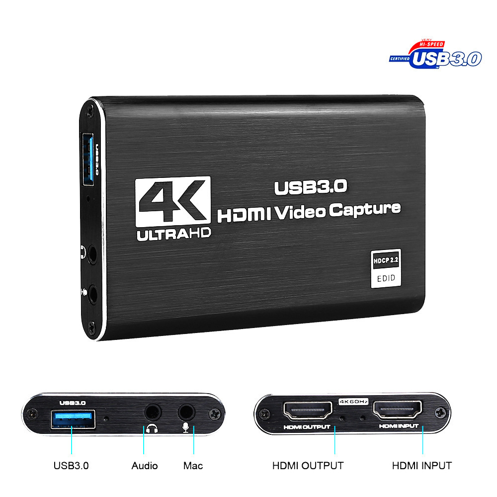 Hdmi Video Capture Card Capture Card 4K Screen Recording Usb3.0 1080P 60Fps Game Capture - Image 5