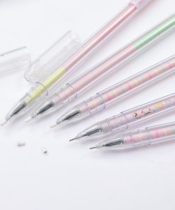 Alternative view of Cute Cartoon Small Fresh Luminous Rabbit Long Ears Signature Pen with Dust Plug Gel Pen, High-quality Pen