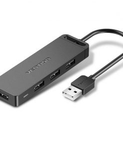 Chm Series Usb2.0 To Usb2.0X4 and Micro Usb Power Supply Black 0.5M