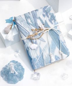 Simple Girl Glacier Embroidery Notebook
