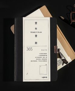 365 Days Locked Diary Hardcover Notebook A5 Note Book Schedule Book