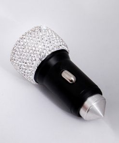 Alternative view of Diamond-Studded Car Mobile Phone Safety Hammer Charger