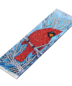 Cross-border New 5d Bookmark Diamond Painting Red Bird Diy Bookmark With Pendant