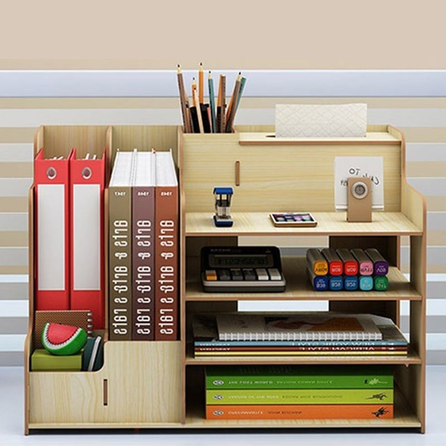 Student Dormitory Bookshelf Stationery Storage Pumping Tissues - Image 2
