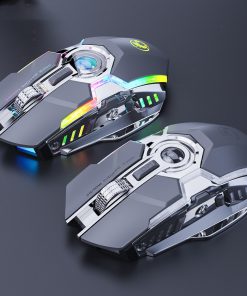 Alternative view of 7-button 2.4G Silent Charging RGB Streamer Horse Racing Wireless Gaming Mouse