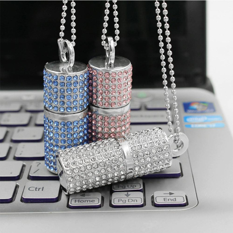 Crystal cylinder lipstick USB flash drive - Image 3