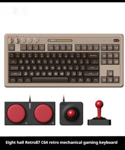 Alternative view of Retro Mechanical Gaming Keyboard Wireless Bluetooth With Rocker