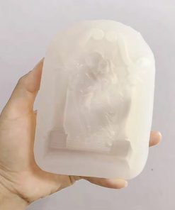 Ancient Greek Couple Angel Aromatherapy Gypsum Candle Chocolate Baking Cake Decorating Silicone Mold