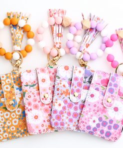 Alternative view of Women's Floral Print Leather Card Bag