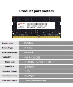 Alternative view of DDR44G8G16G240026663200 Notebook Ddr4 Memory Bar