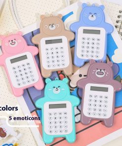 Cartoon Bear Calculator Student Mini-Portable