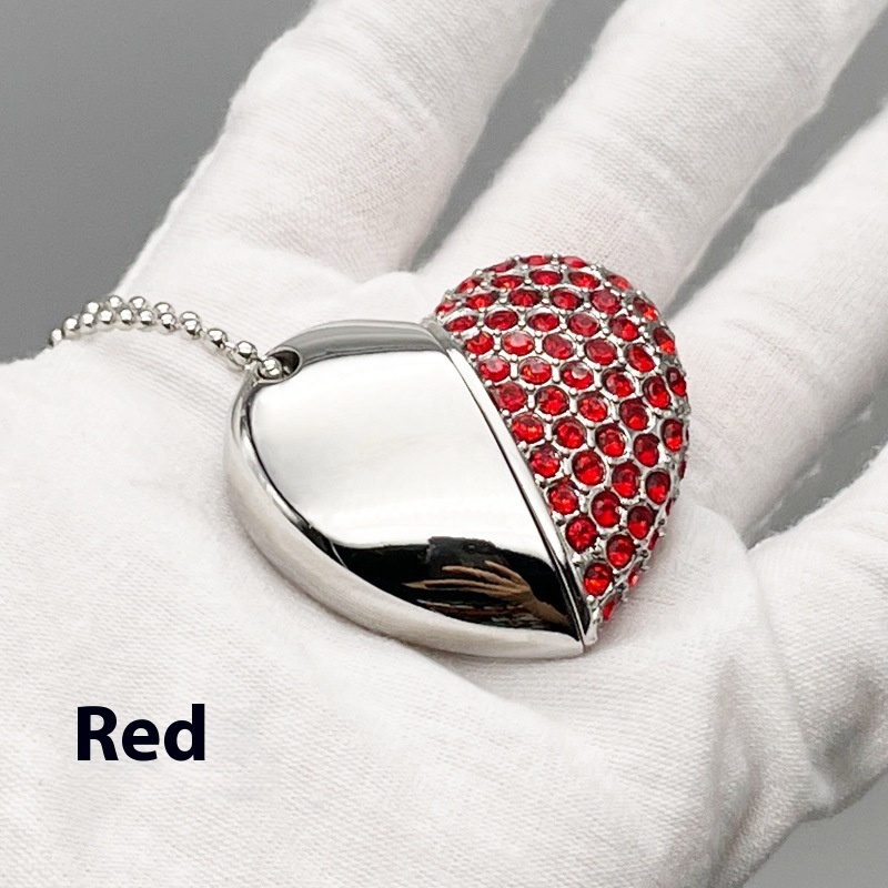 Fashion Personality Brick-inlaid Heart-shaped U Disk - Image 9
