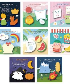 Alternative view of Halloween Spooky Pumpkin Pattern Post-it Notes