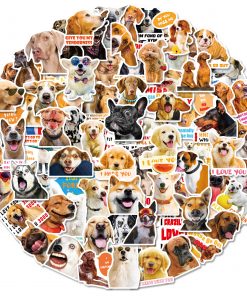 Alternative view of Realistic Dog Facial Expression Pack Stickers