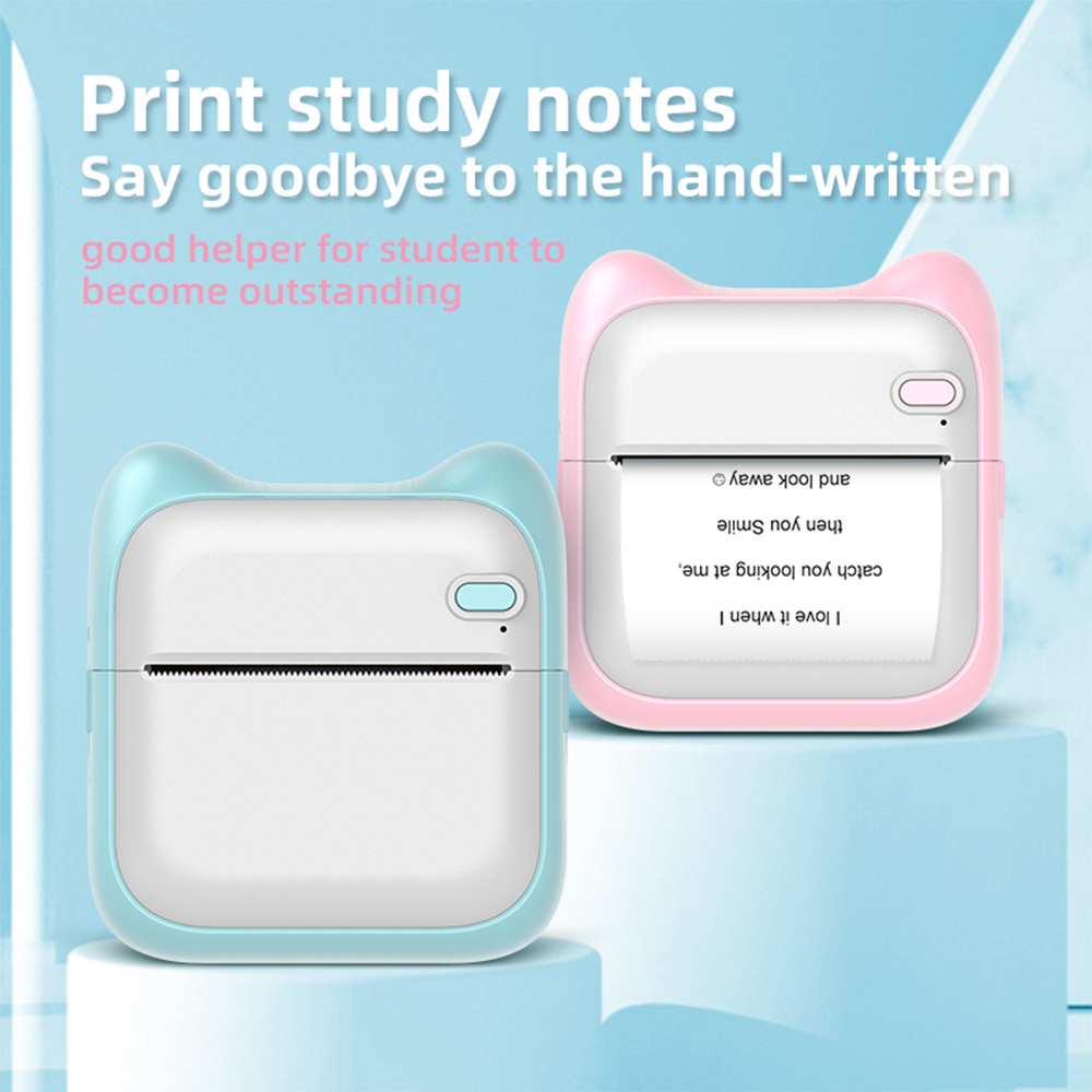 Mini Pocket Printer For Students Portable Home Small Label Photo Bluetooth Thermal Printer - Image 2
