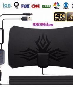 Irregular flame pattern HDTV antenna