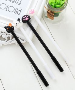 Alternative view of Creative cute cartoon black white cat ink pen