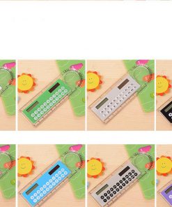 Alternative view of Hot Selling Solar Mini Calculator Magnifier Multifunction  Ultra-thin Ruler Office Supplies