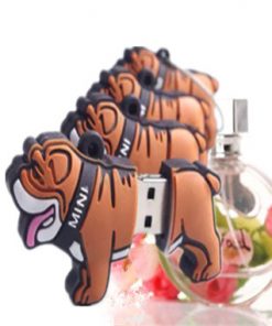 Creative cute animal silicone Bulldog car 8g16g U disk