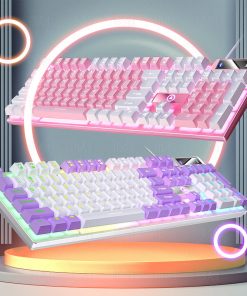 K500 Game Wired Color Matching Luminous Machinery Touch Desktop Computer Keyboard