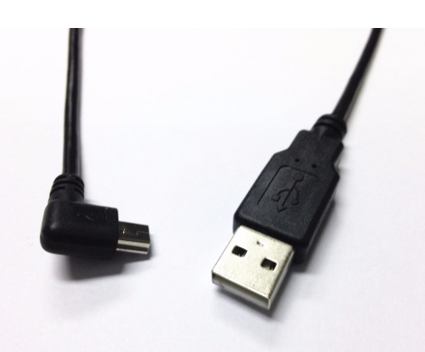 USB Mini 5Pin 5P Right angle Male to USB 2.0 A Male Plug Cable 0.2m Power Charger Cable for Chromecast - Image 3