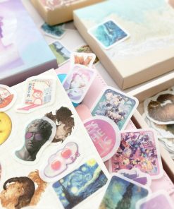 200 Pc Box Set Washi Paper Stickers Stationery Diary Decoration