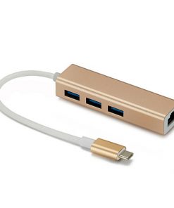 Alternative view of 8152 USB to RJ45 Type-c cable adapter card USB3.0 HUB fast free drive hub