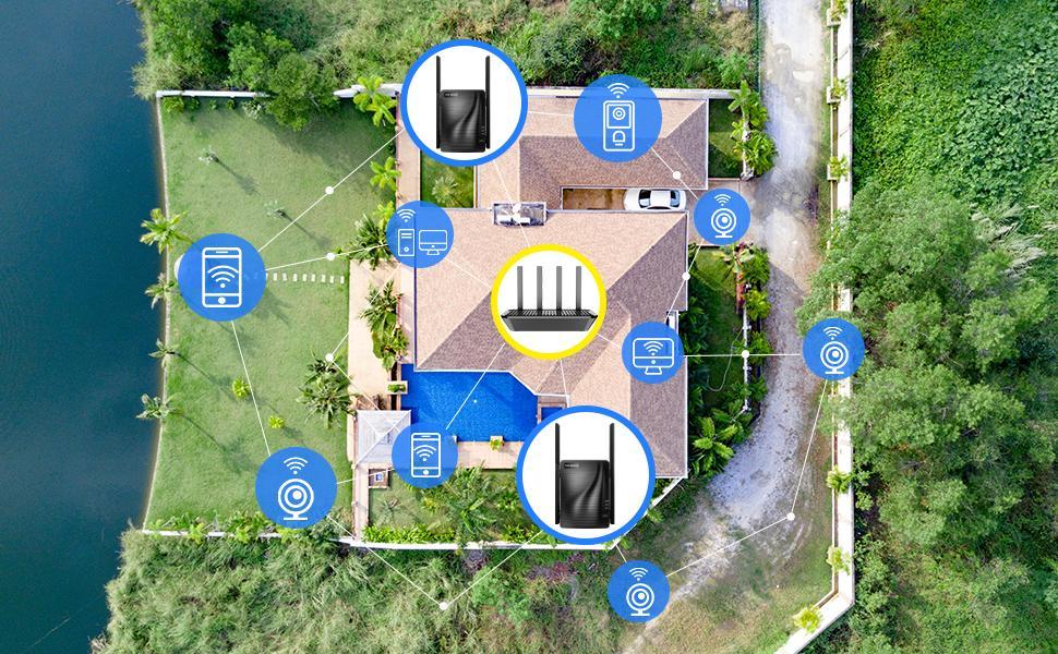 WiFi Extender Home WiFi Booster Dual-band Wireless Extension Supports Multiple Devices - Image 8