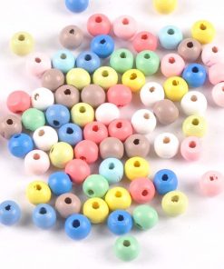 Alternative view of Wood Bead Color Accessories DIY Material