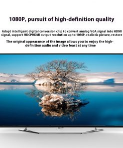 Alternative view of VGA To HDMI Adapter Cable With Audio Power Supply 1080p Plug And Play